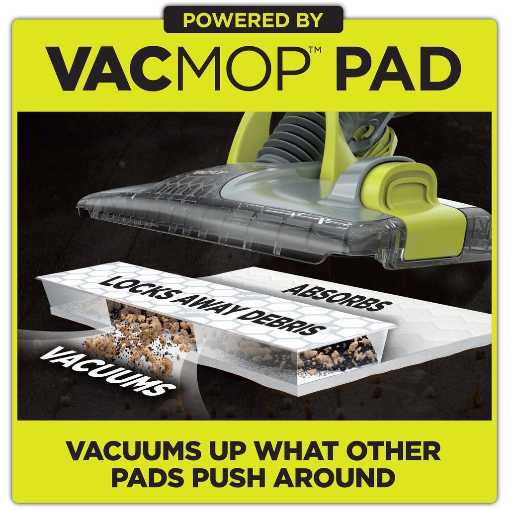 Cordless Hard Floor Vacuum Mop with Disposable Pad F539