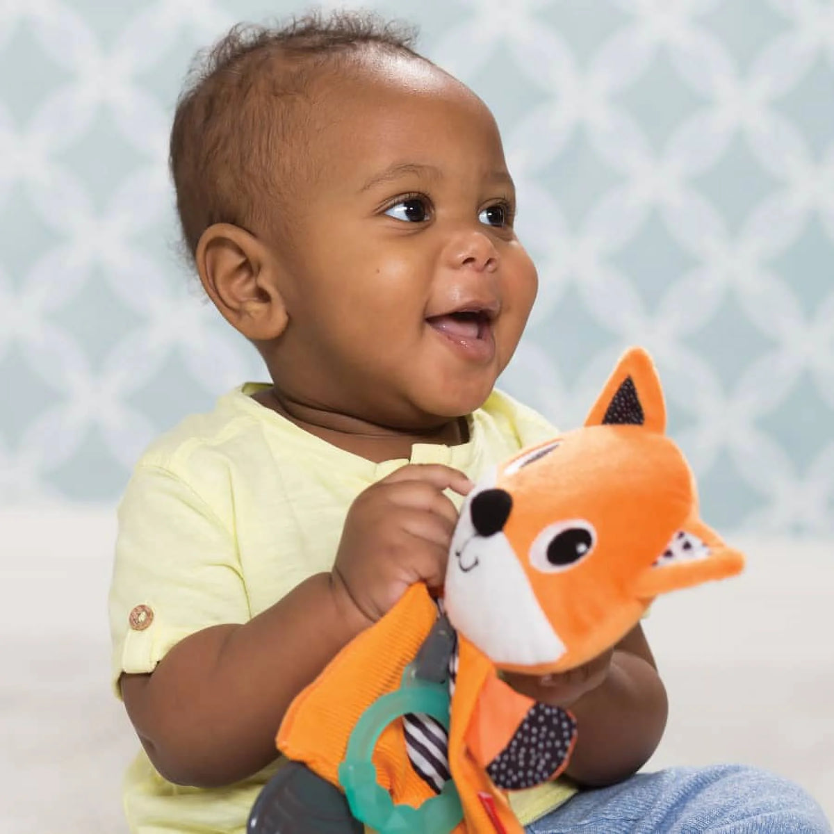 Fox Cuddly Rattle Textured Teether L949721