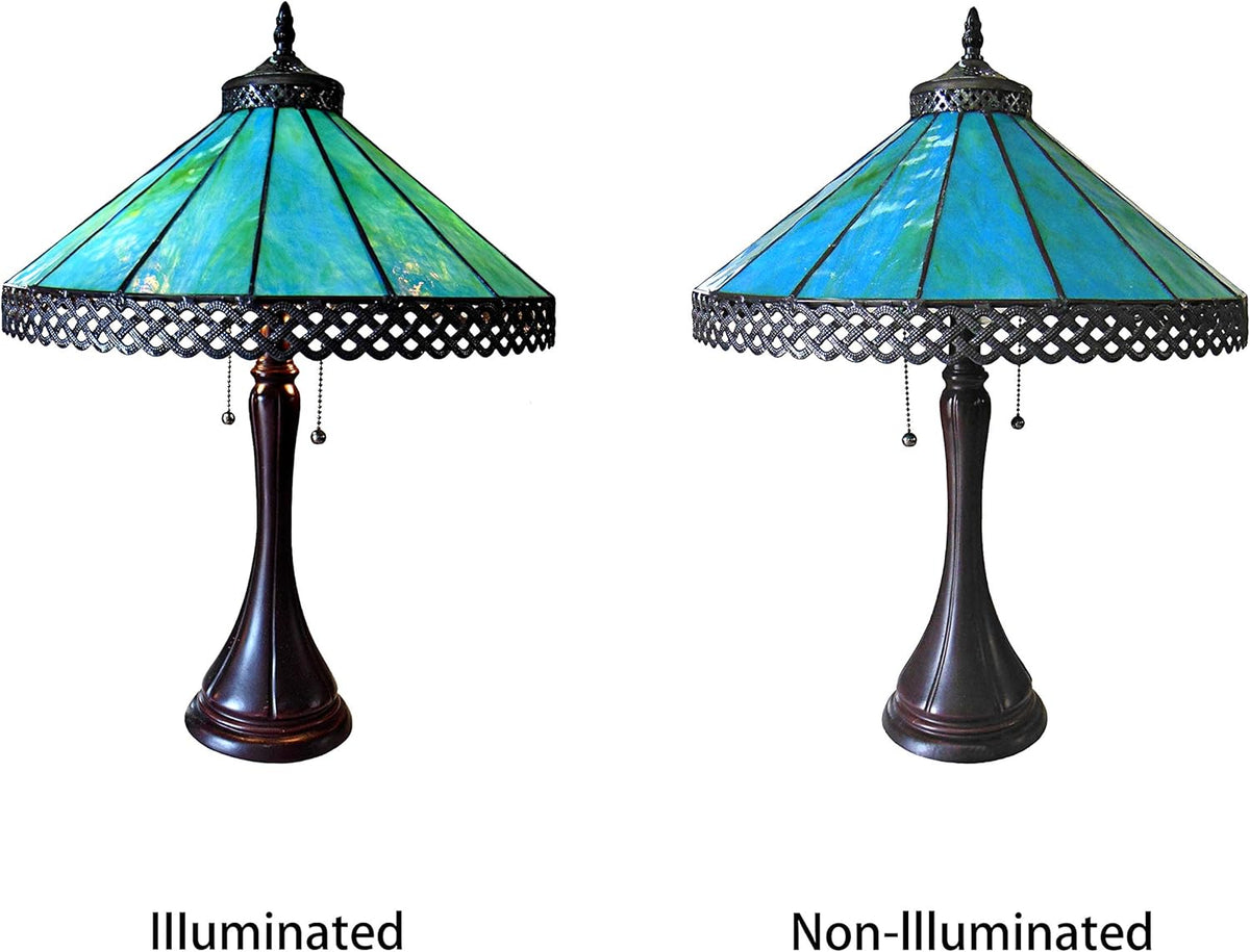 2 Light Table Lamp 16" Shade E4964