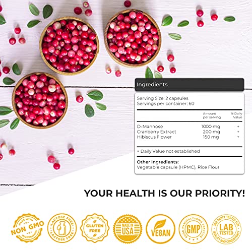 D Mannose 1000mg Capsules X710309