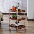 Contemporary Walnut Kitchen Cart A8728