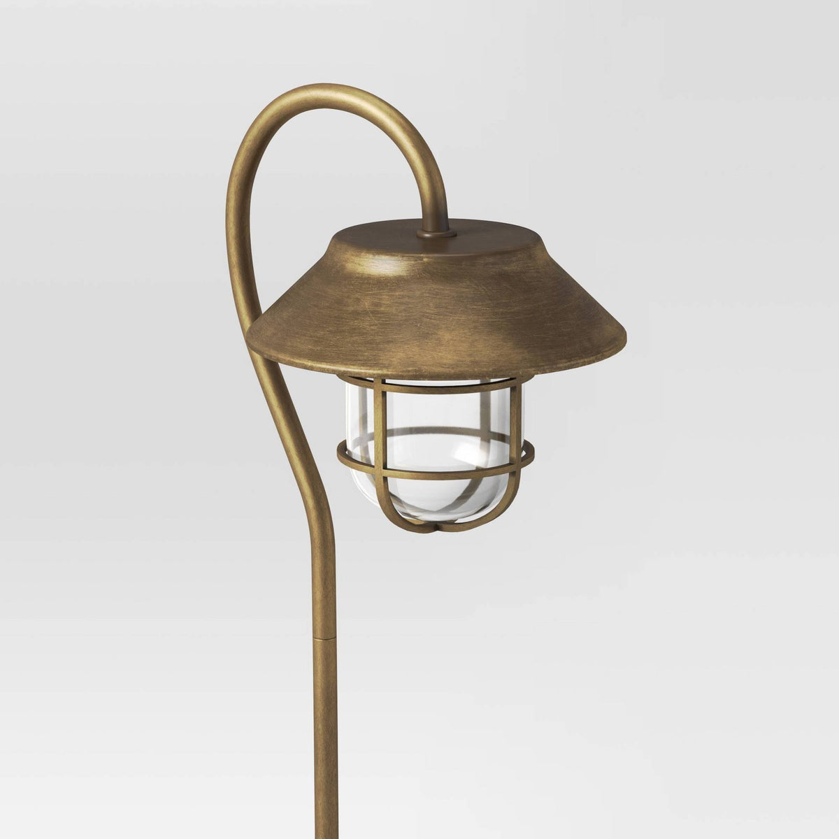 4pk Antique Brass Solar Pathway Lights E9126