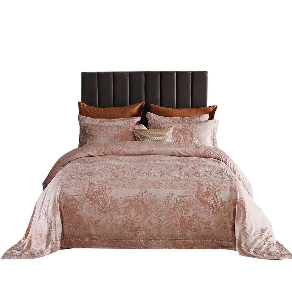 Queen Size 6 Piece Jacquard Bedding Duvet Cover Set H212