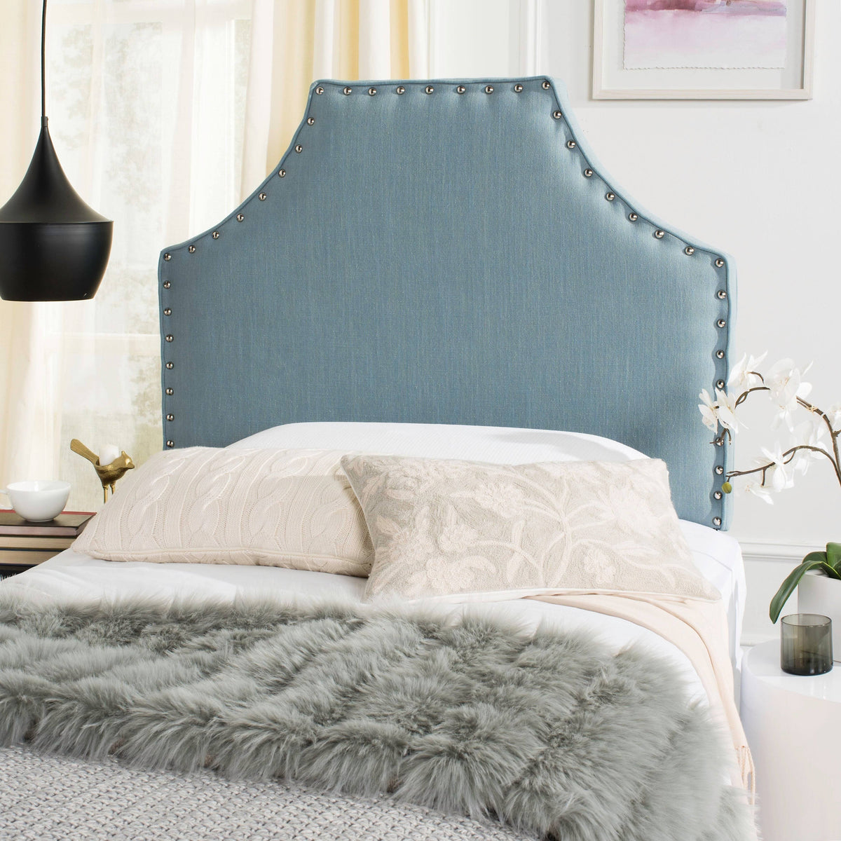 Sky Blue Twin Headboard J2297