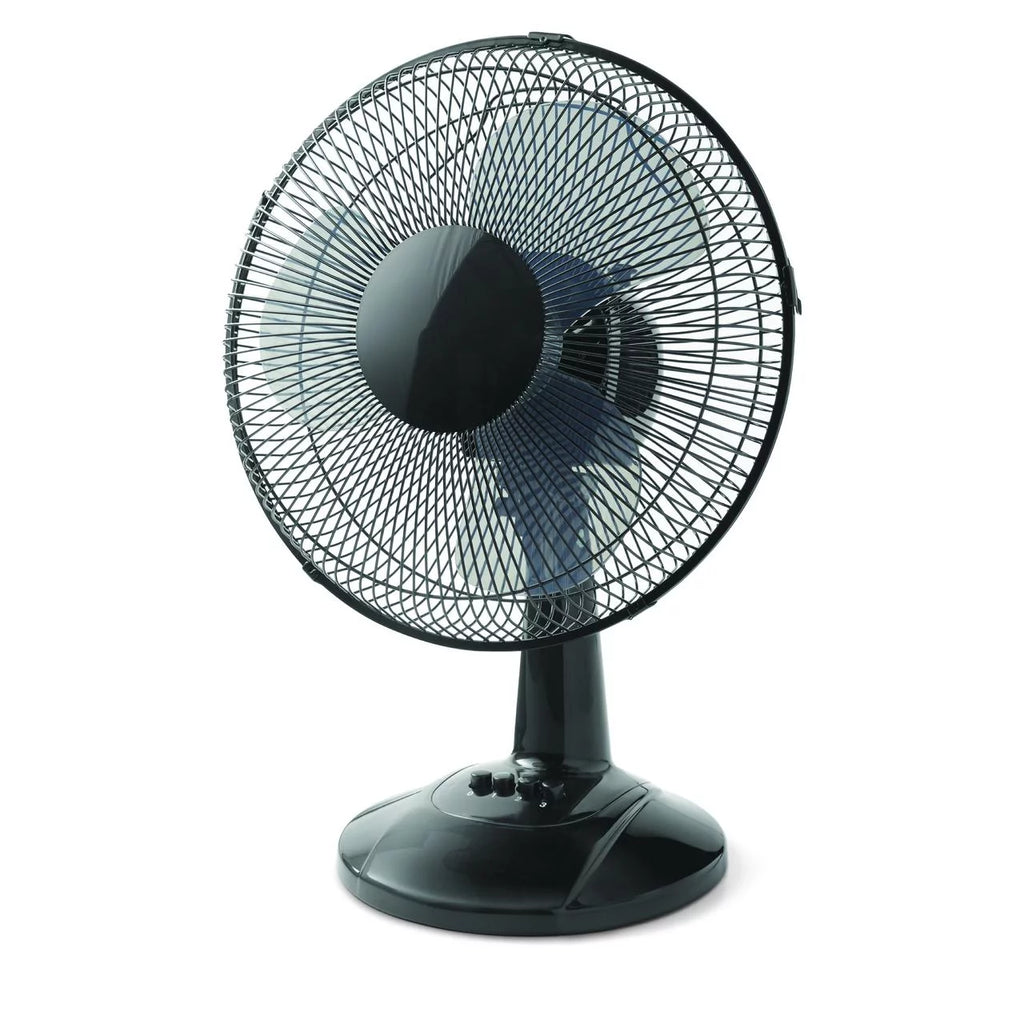3-Speed Oscillating Table Fan White O818734