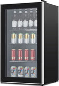 120 Can Beverage Refrigerator Glass Door Stainless Steel N767
