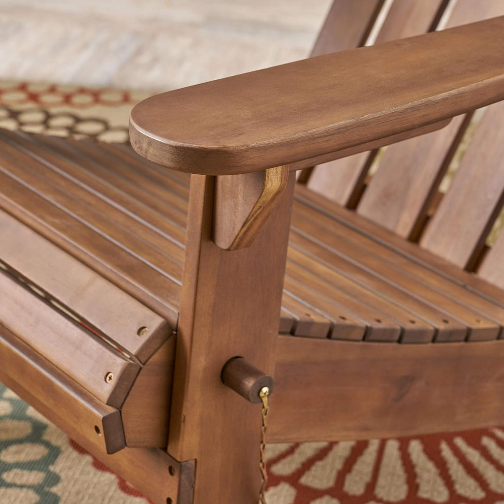 Foldable Acacia Wood Adirondack Chair Y81824
