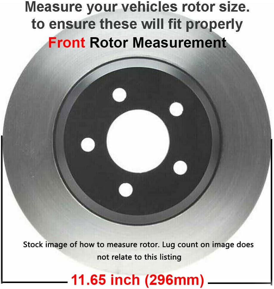 10pc Front and Rear Disc Rotor and Brake Pad Set J82789