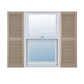 12"W x 25"H Cathedral Top Open Louver Shutter G18728