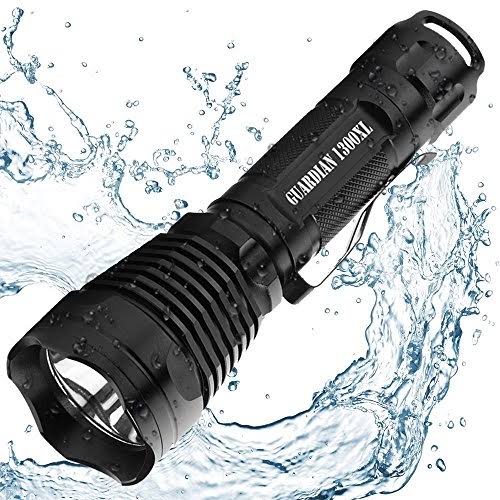 Rechargeable Tactical LED Flashlight with Remote Pressure Switch W771389