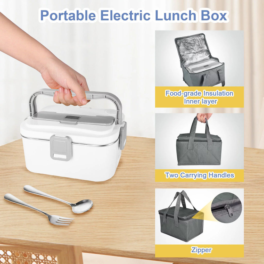 Leak Proof 1.8L Electric Heating Lunch Box with Carry Bag U335237