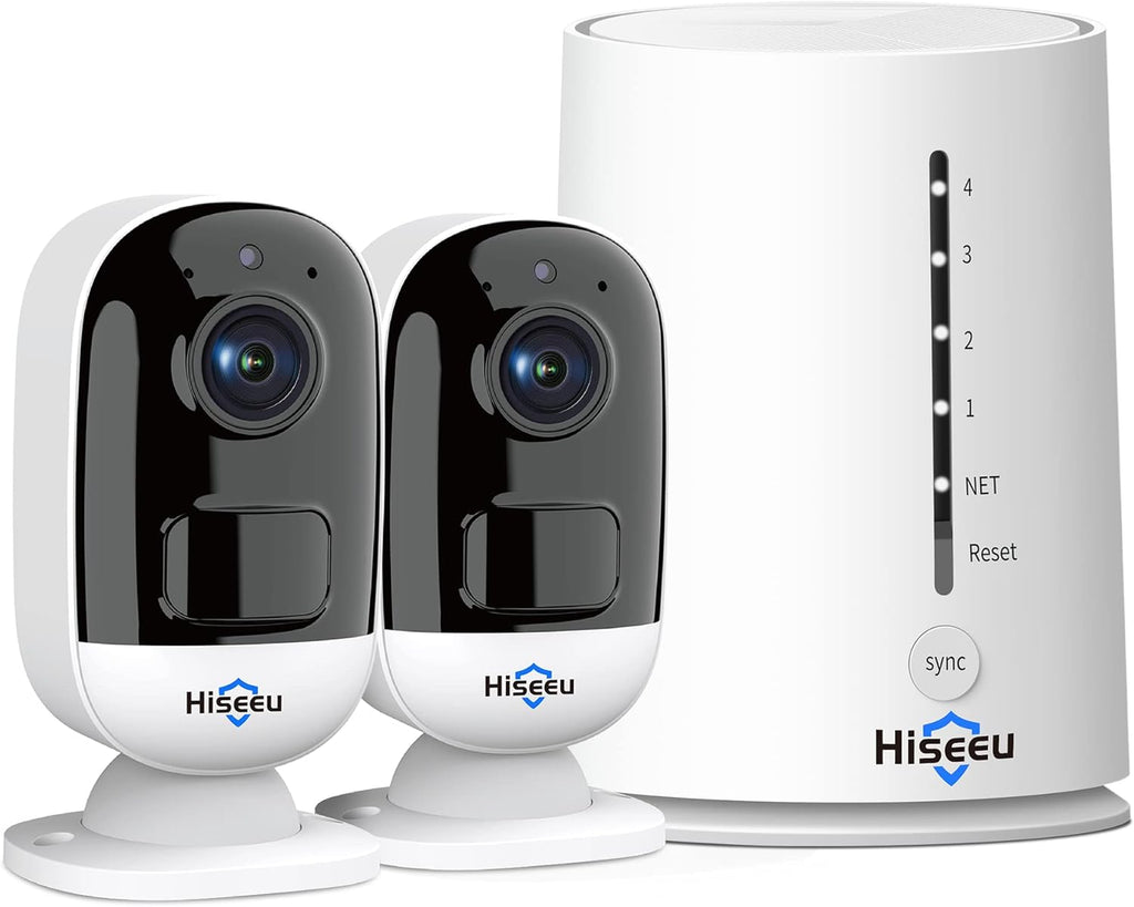 2k Outdoor Security Camera System, 2-Cam Wire-Free, 4 Channel, Night Vision R678548