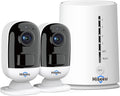 2k Outdoor Security Camera System, 2-Cam Wire-Free, 4 Channel, Night Vision R678548