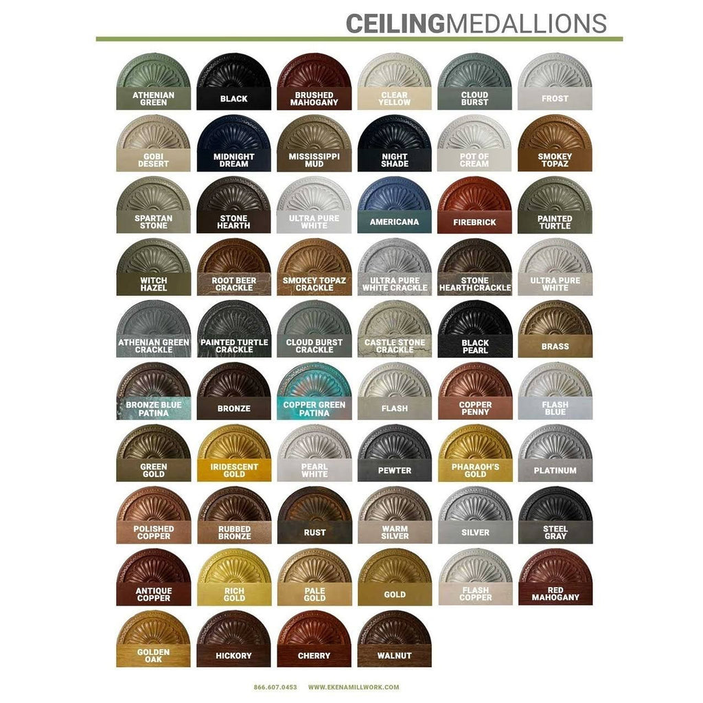 14 3/4x22OD x 1 3/4x22P Traditional Ceiling Medallion G30231