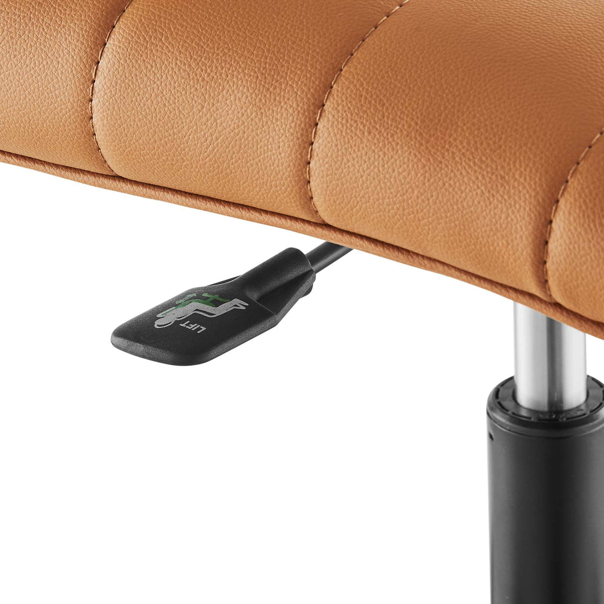 Black Tan Vegan Leather Office Chair A958962