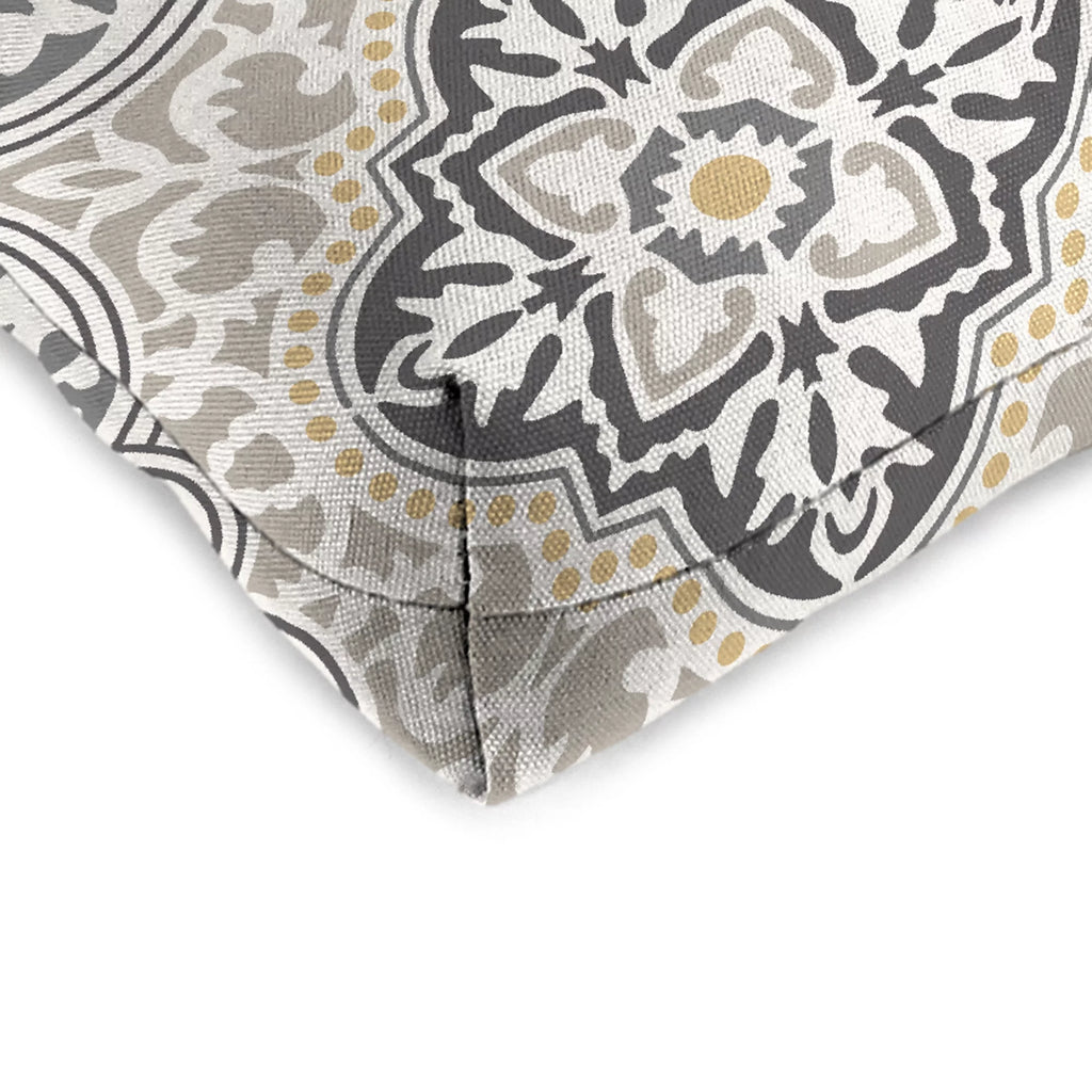 3-Piece Grey Tufted Outdoor Cushion Set F220885