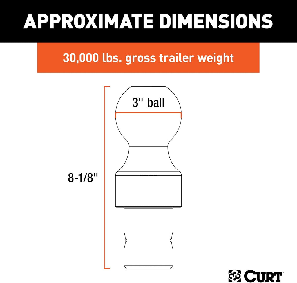 30K Factory Style 3-Inch Gooseneck Ball Q4469