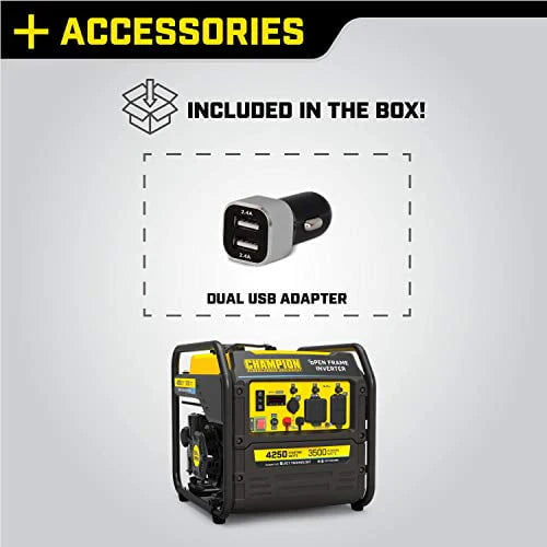 4250-Watt RV Ready Open Frame Inverter Generator F24965
