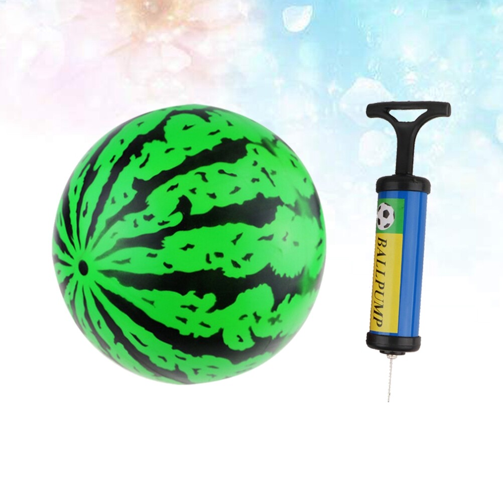2Pcs 9 Inch Inflatable Bouncy Ball with Pump Kids Education Toys A537