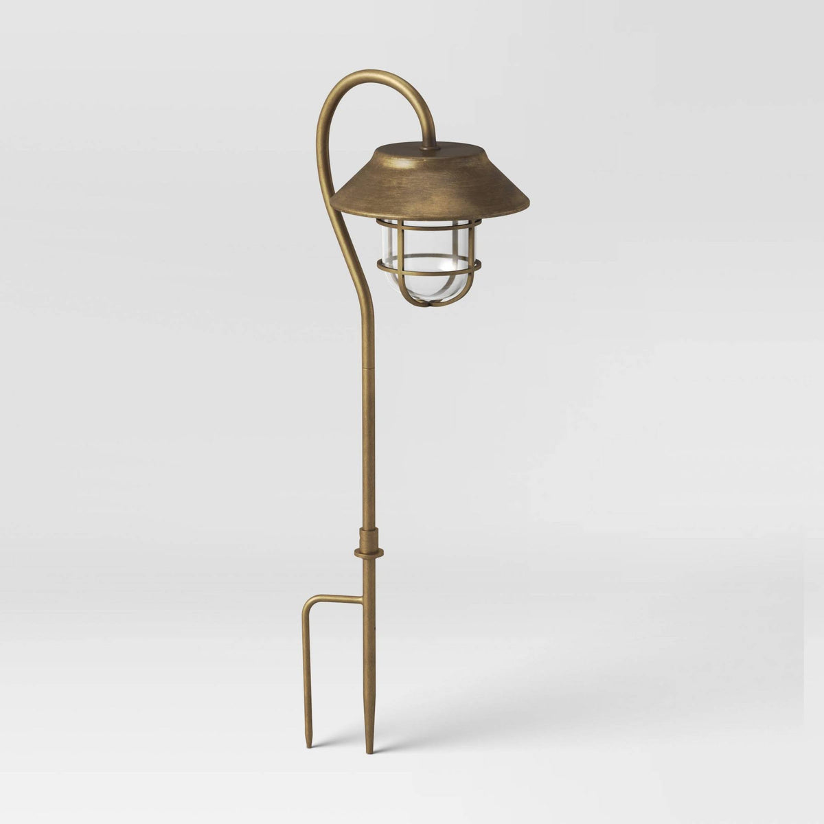 4pk Antique Brass Solar Pathway Lights E9126