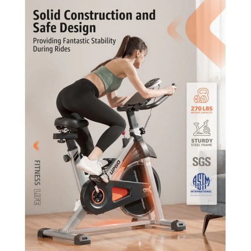 Indoor Cycling Bike Stationary Bike 270lb Max Weight P158