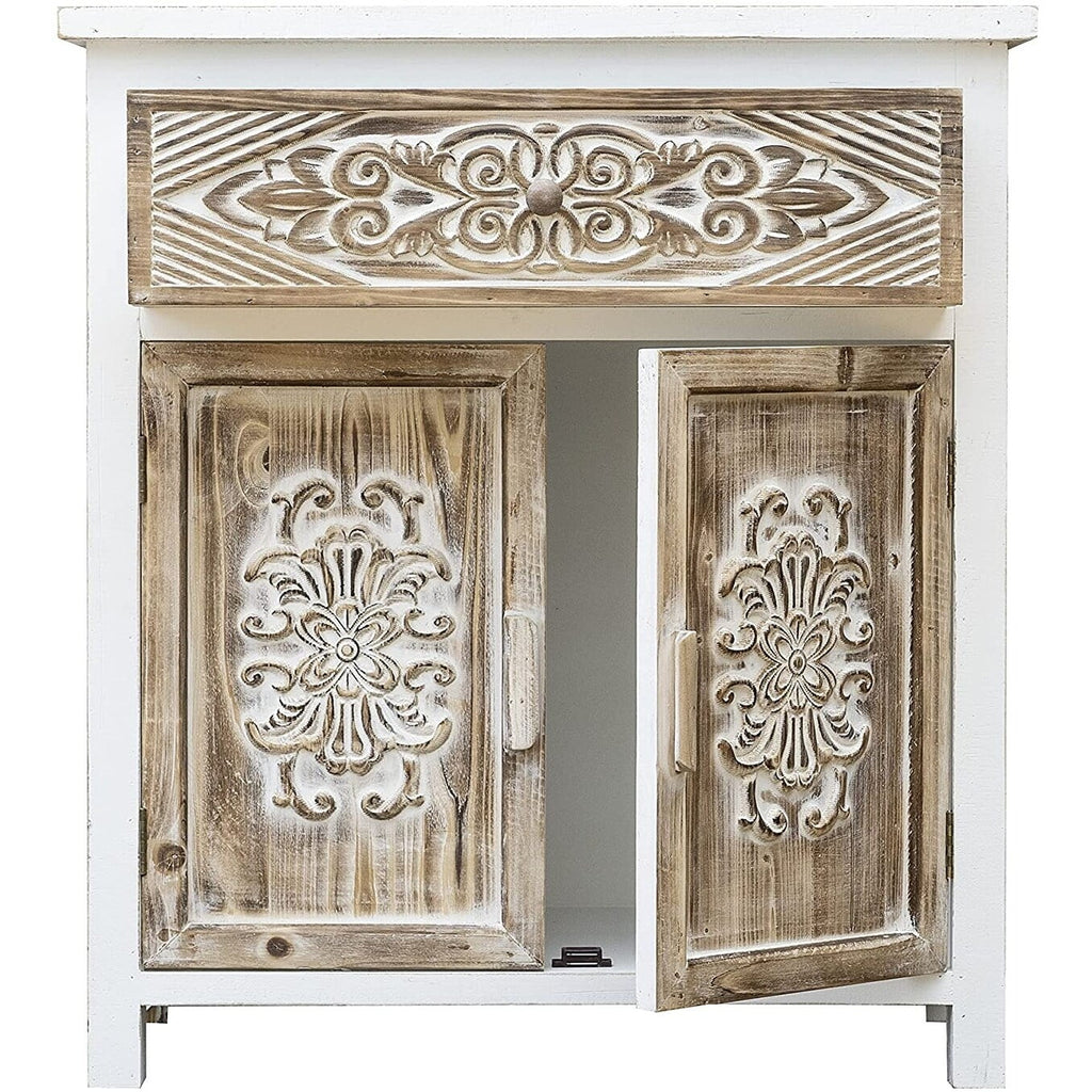 Wood Cabinet with 1 Drawer and 2 Doors P636181