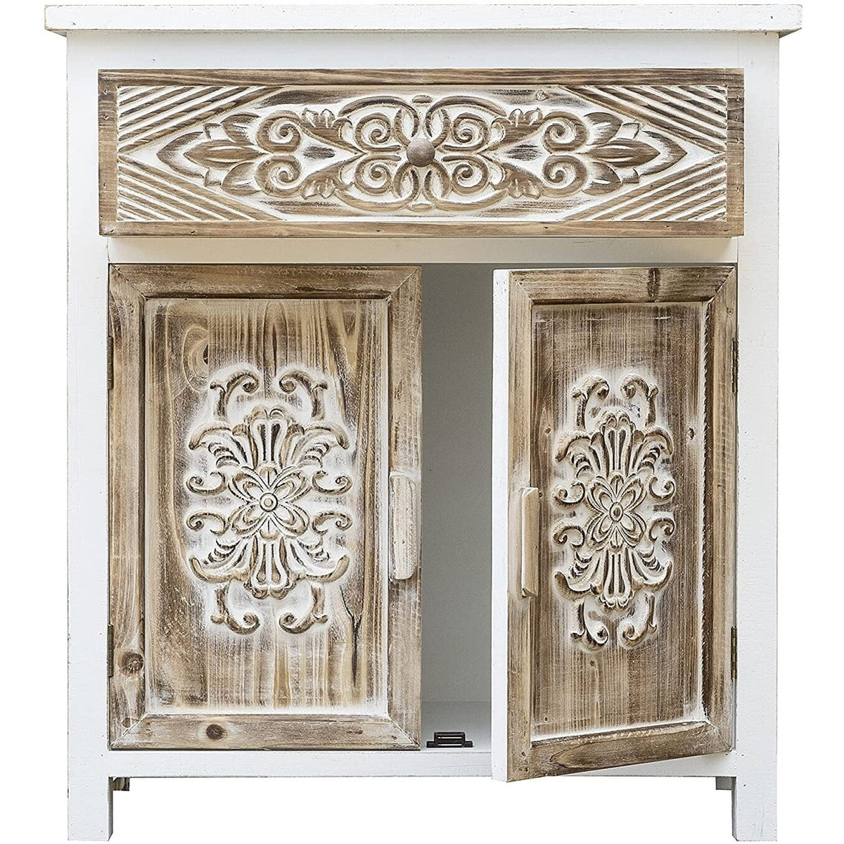 Wood Cabinet with 1 Drawer and 2 Doors P636181