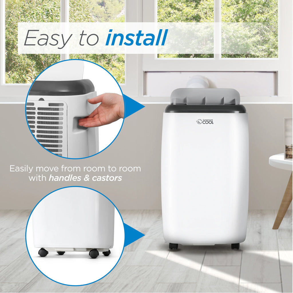 6,000 BTU Portable Air Conditioner with Remote Control, White T57328