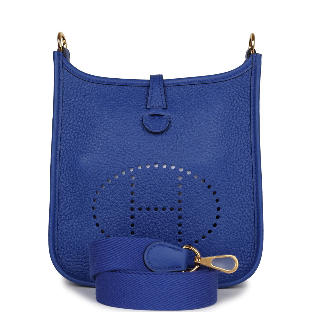 Bleu Royal Clemence Leather Bag I4033