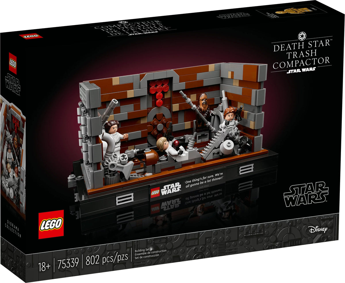 LEGO Star Wars Death Star Trash Compactor Diorama 75339 Building Set with 6 Figures X790