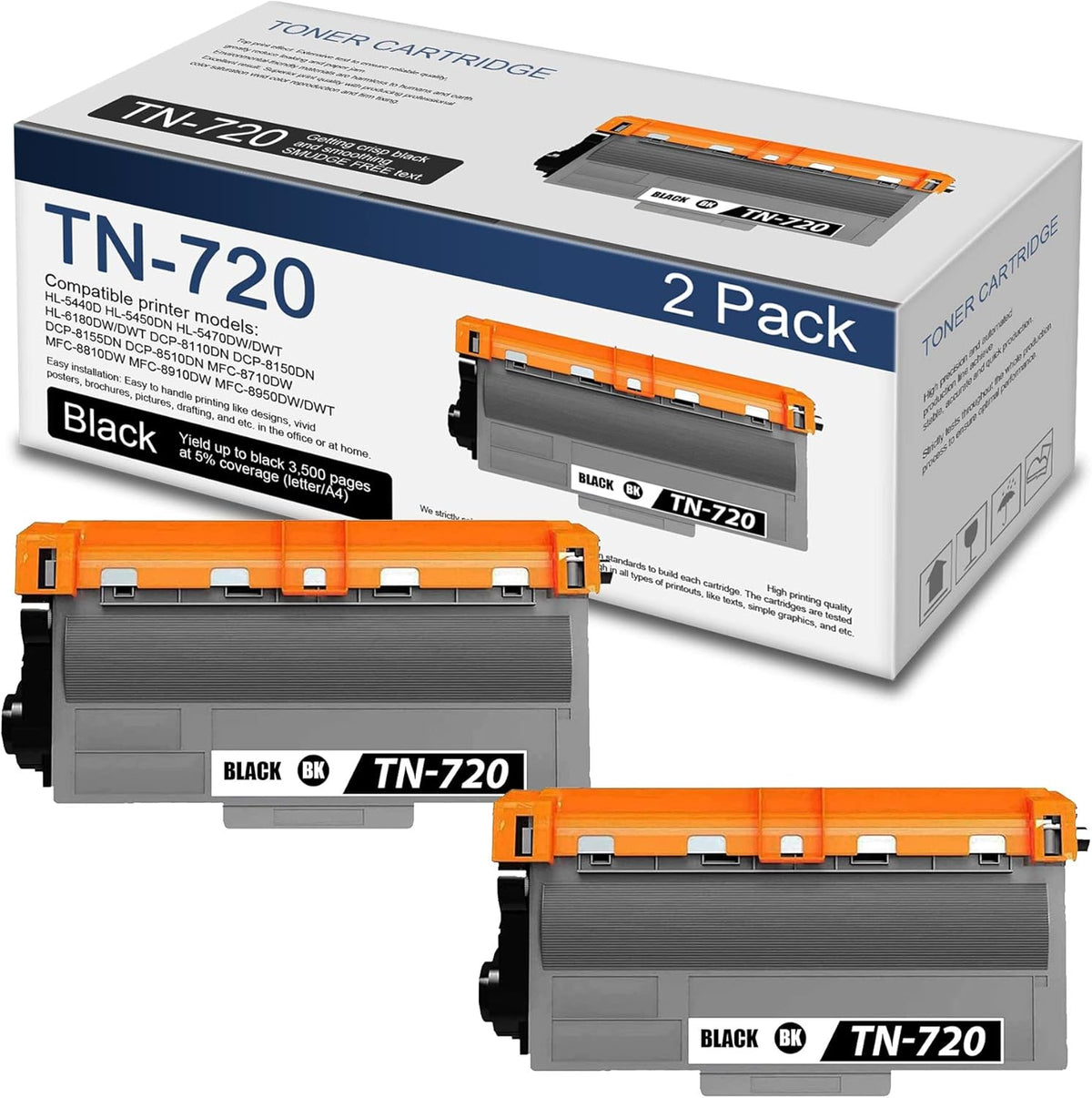 2-Pack Black TN-720 Toner Cartridge N6927