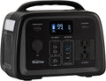 Portable Power Station 320Wh LiFePO4 with 2 AC Outlet 110V/300W Pure Sine Wave Solar Generator C7354