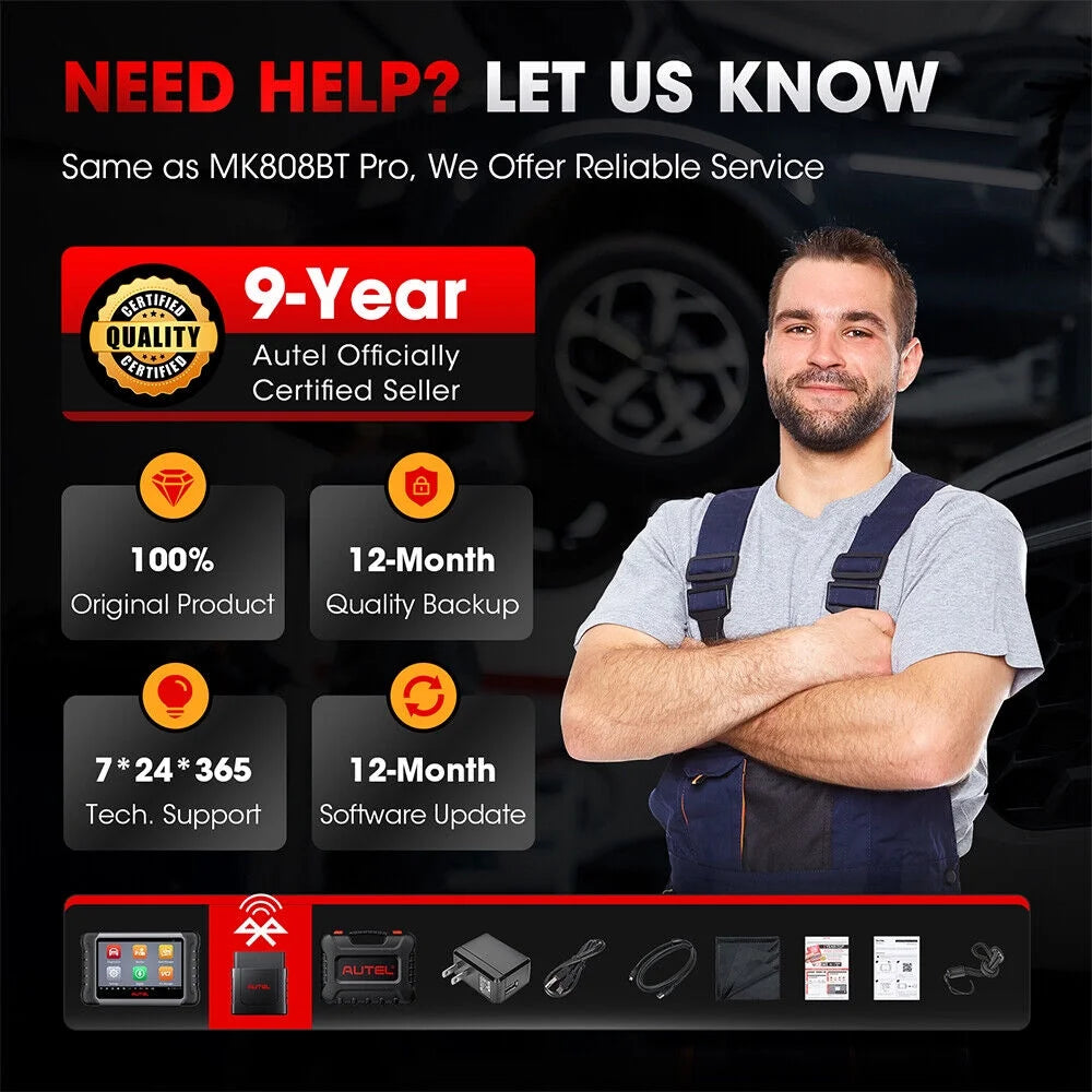 Autel Scanner MaxiCOM MK808K-BT Automotive Diagnostic Scan Tool T428