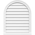 Round Top Surface Mount PVC Gable Vent with Brickmould D5949