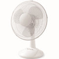 3-Speed Oscillating Table Fan White O818734