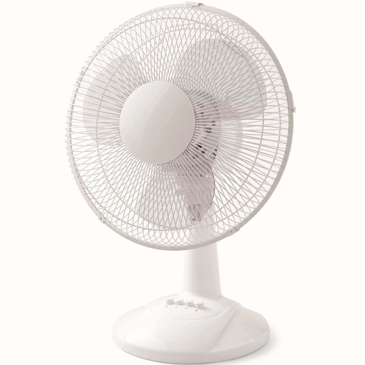 3-Speed Oscillating Table Fan White O818734