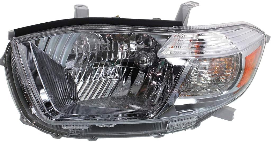Driver Side Headlight for Toyota Highlander 2011-2013 V3722