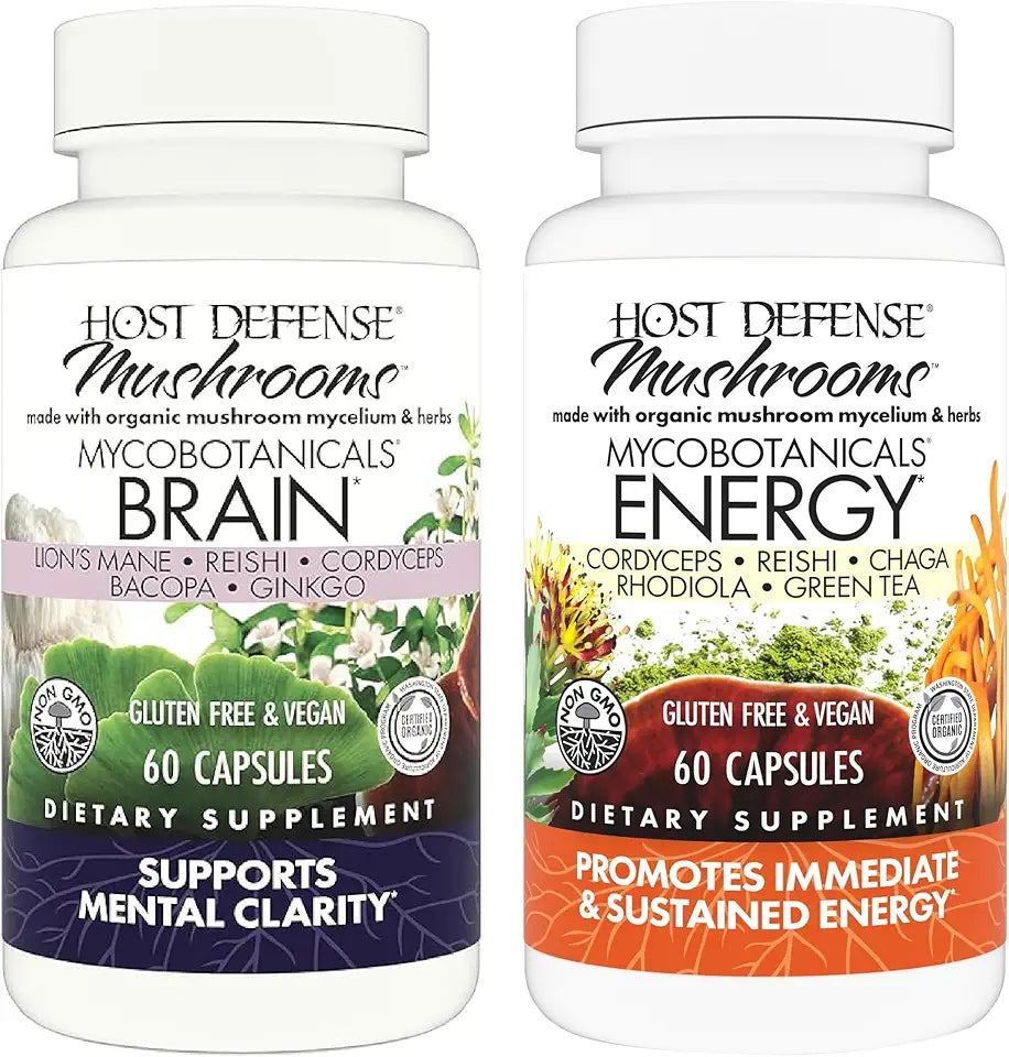 MycoBotanicals Brain & Energy Capsules, 60 Count E472135