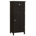 Brown Wooden Floor Cabinet with Drawer and Shelf R1437