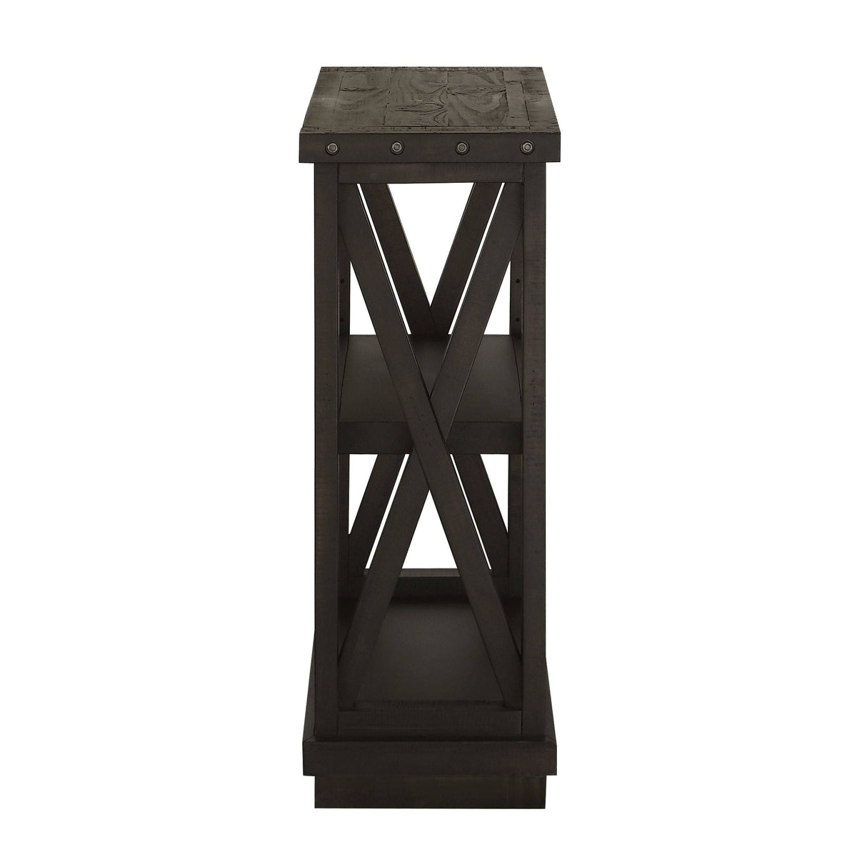 3 Shelf Solid Wood Bookshelf W96173