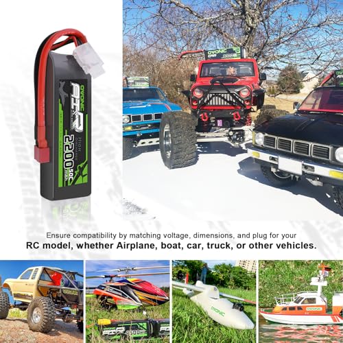 3S 2200mAh 11.1V 50C Lipo Battery with Dean-Style T Connector H1943