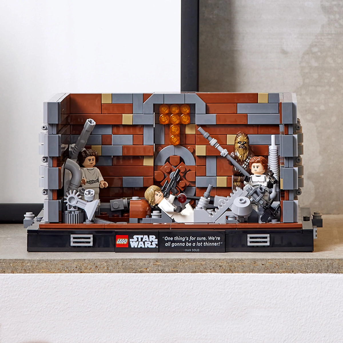 LEGO Star Wars Death Star Trash Compactor Diorama 75339 Building Set with 6 Figures X790