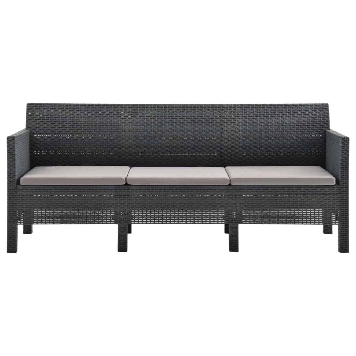 4 Piece Polypropylene Patio Lounge Set with Cushion N4268