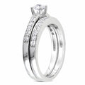 1/2 CT. Diamond Bridal Engagement Ring Set in Sterling Silver U662819