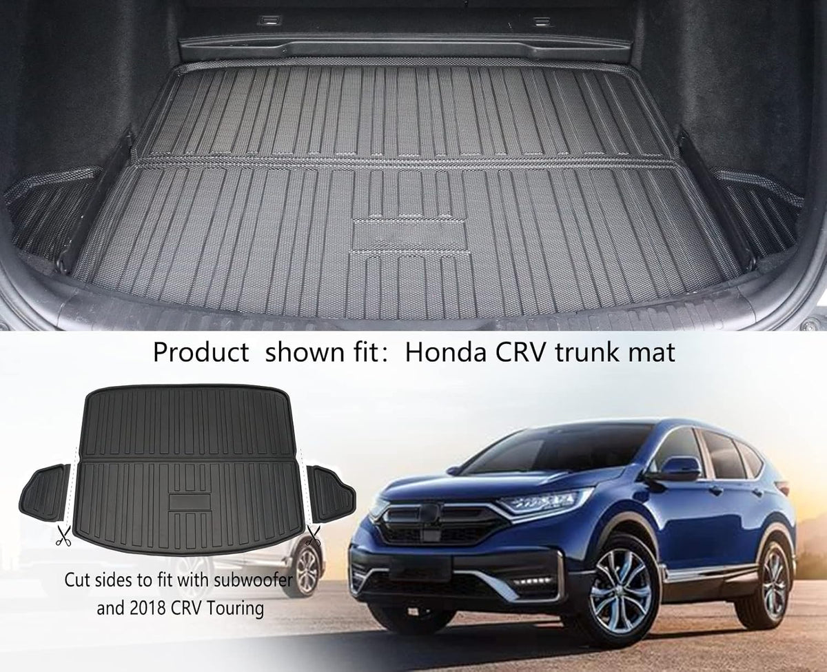 Black TPE Rubber Car Floor Mats and Cargo Trunk Liner Set B390
