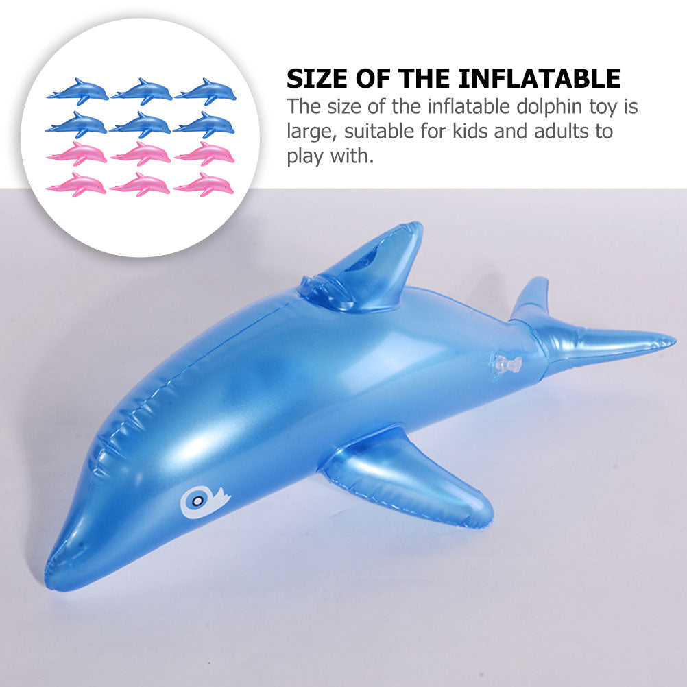 12pcs Pvc Inflatable Dolphin Toys Outdoor Toys A609