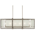 6 Light Brushed Nickel Island Light B8979