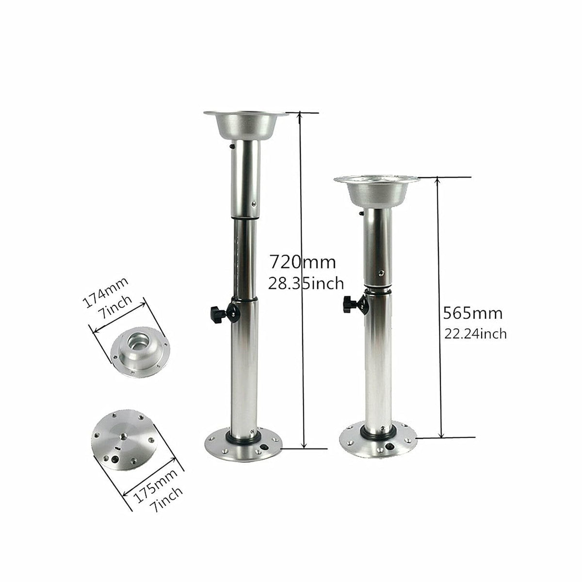 Adjustable Pedestal Table Stand Base 22-28 Inch O42055