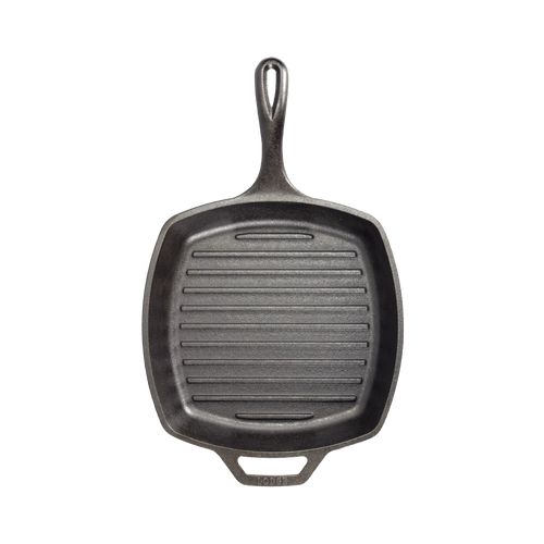 10.5 inch Seasoned Square Cast Iron Grill Pan Y705579