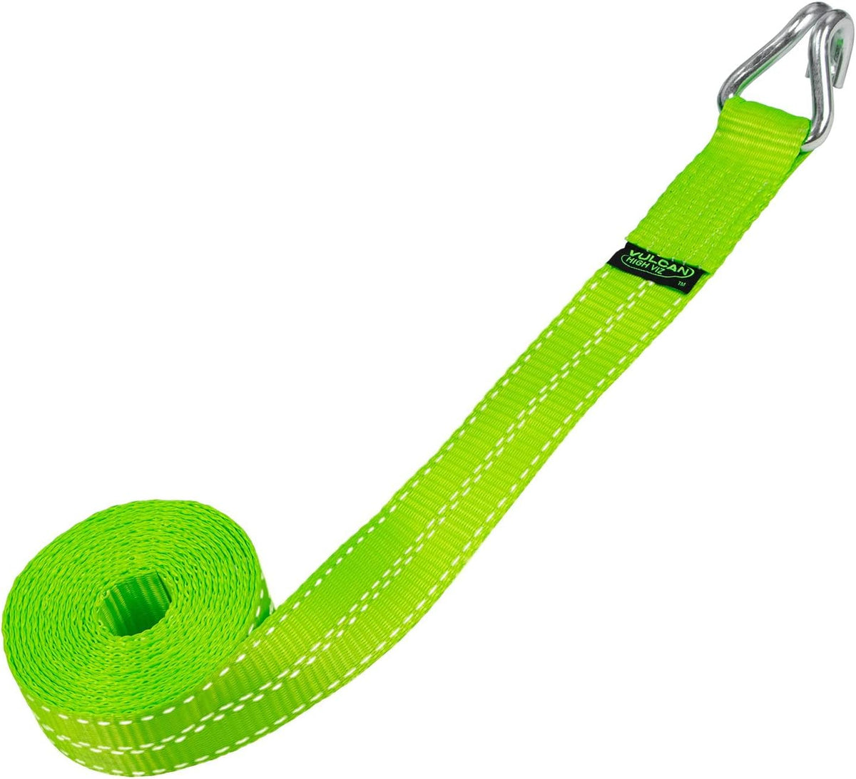 2 Inch x 15 Foot 4 Pack Winch Strap with Heavy Wire Hook J68834